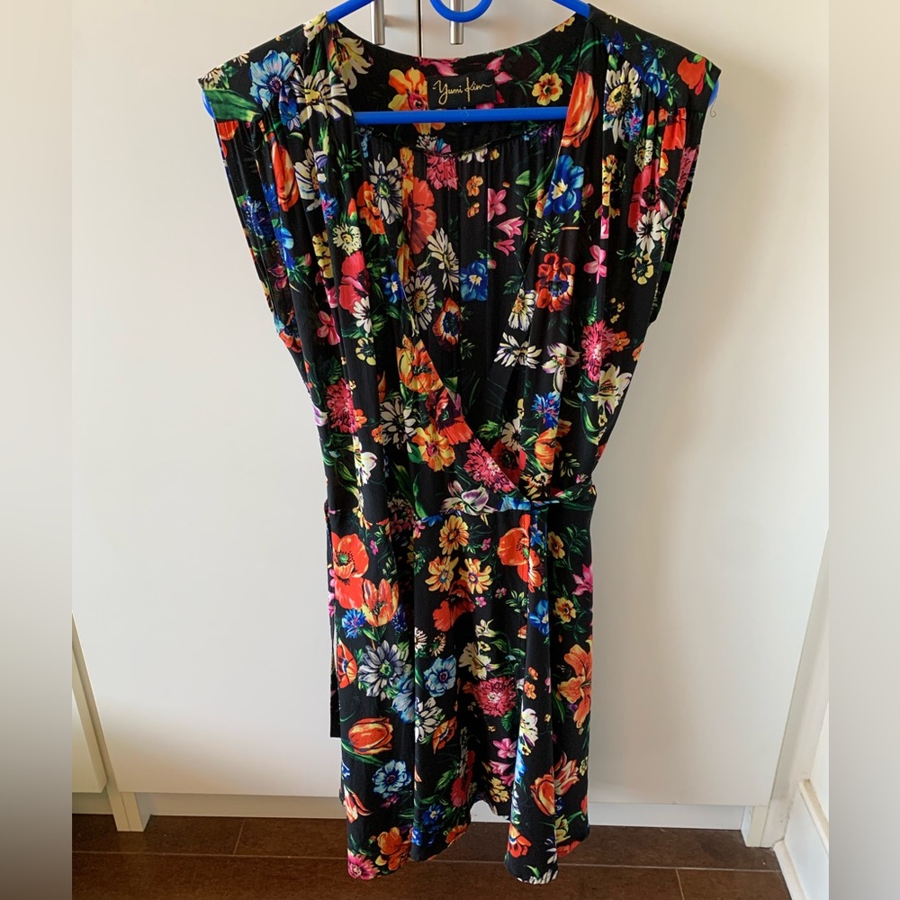 Yumi Kim 100% silk wrap dress, size L